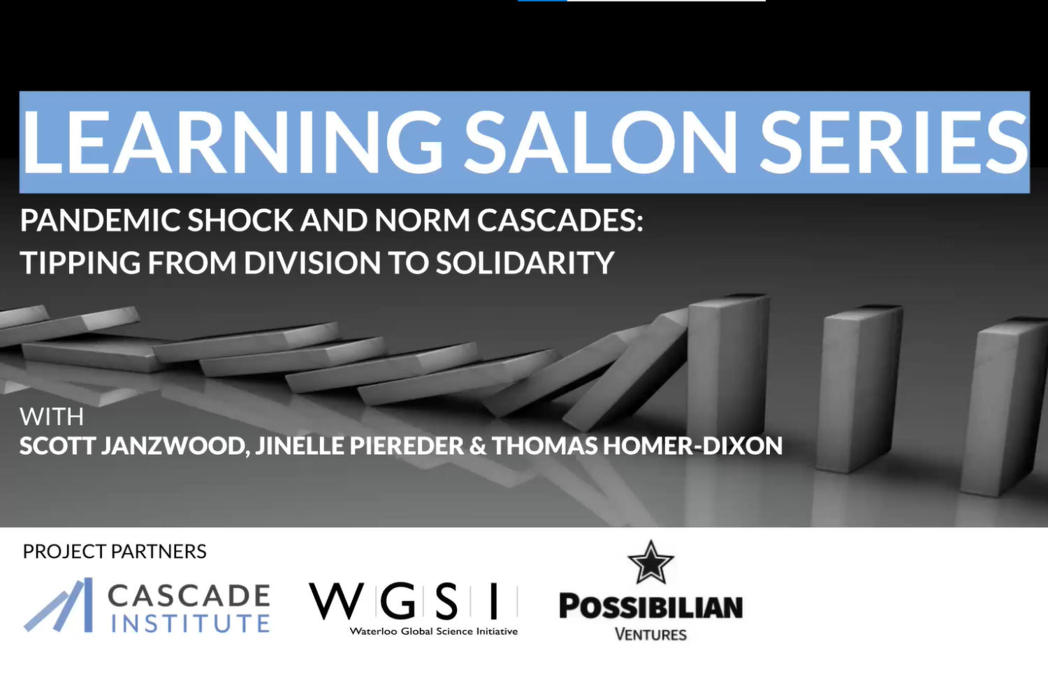 Learning Salon Series: Pandemic shock and norm cascades: Tipping from ...