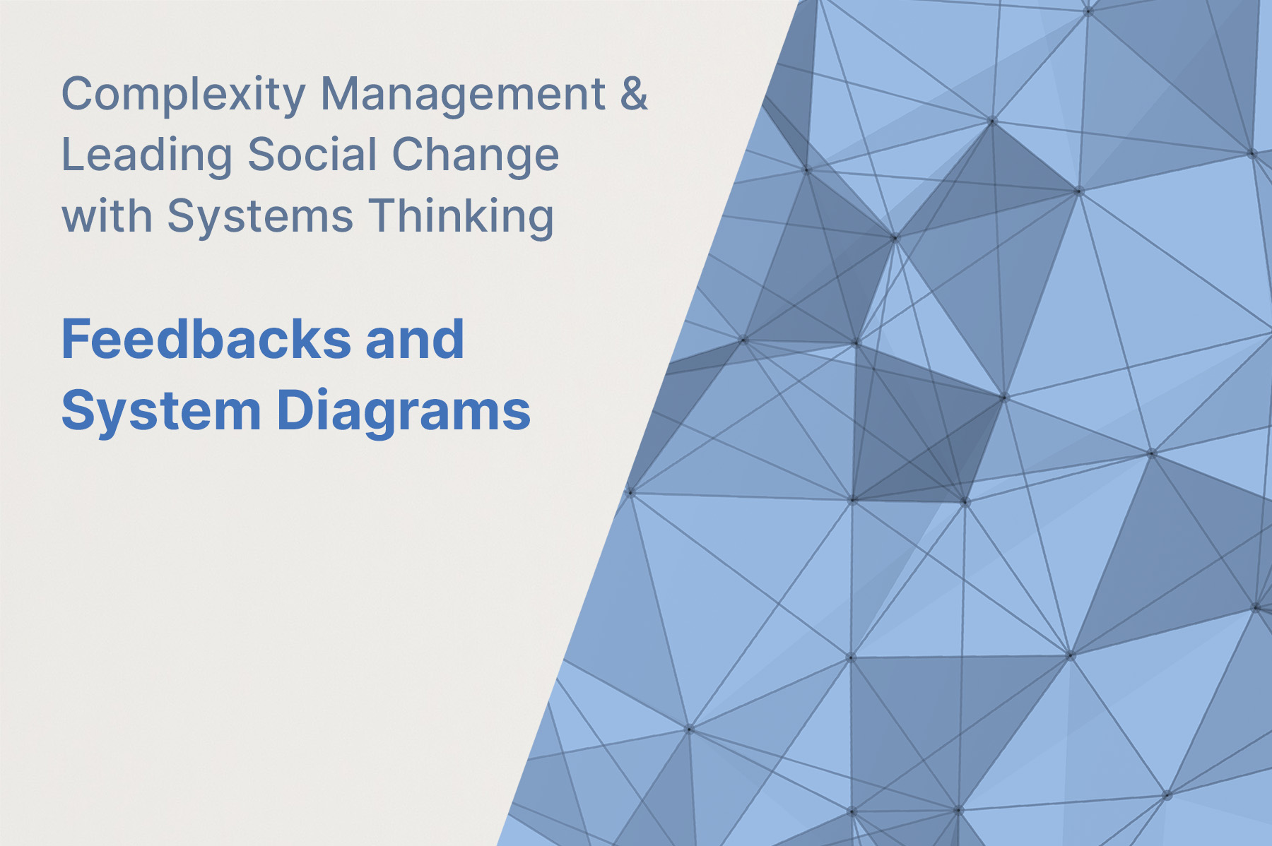 Complexity curricula video 3: Feedbacks and system maps - Cascade Institute