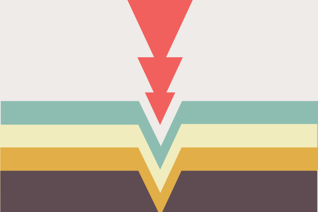 Abstract illustration of drilling