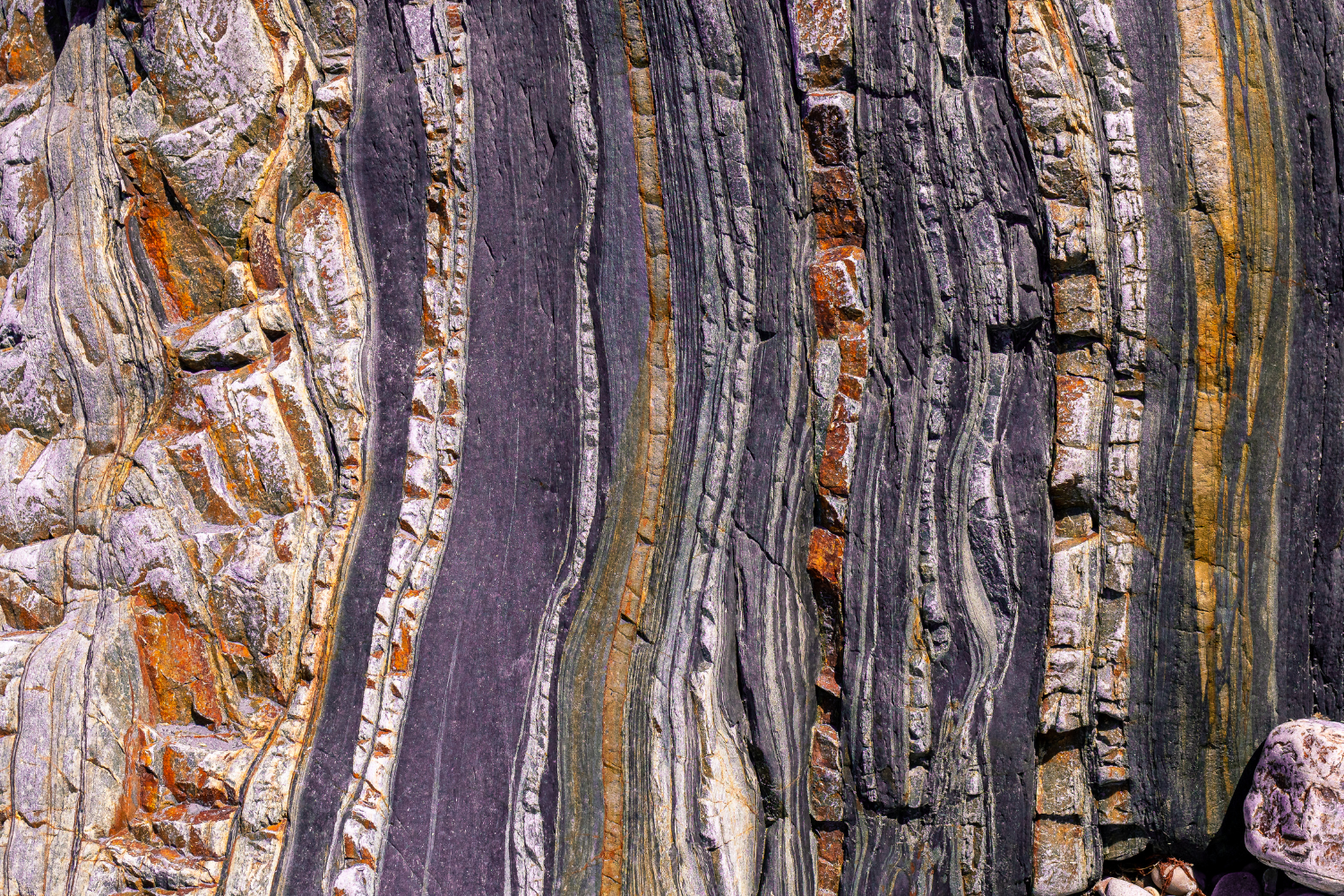 Layers of a rock