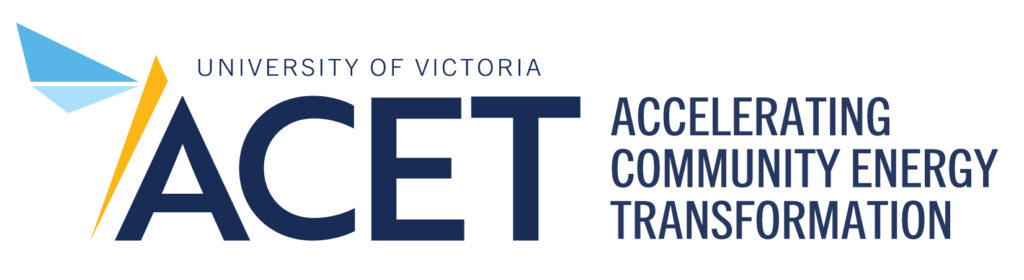 University of Victoria Accelerating Community Energy Transformation (ACET) logo