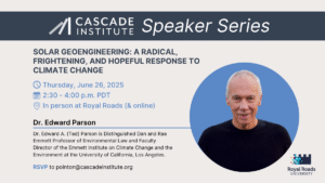 speaker series for website Ted Parson