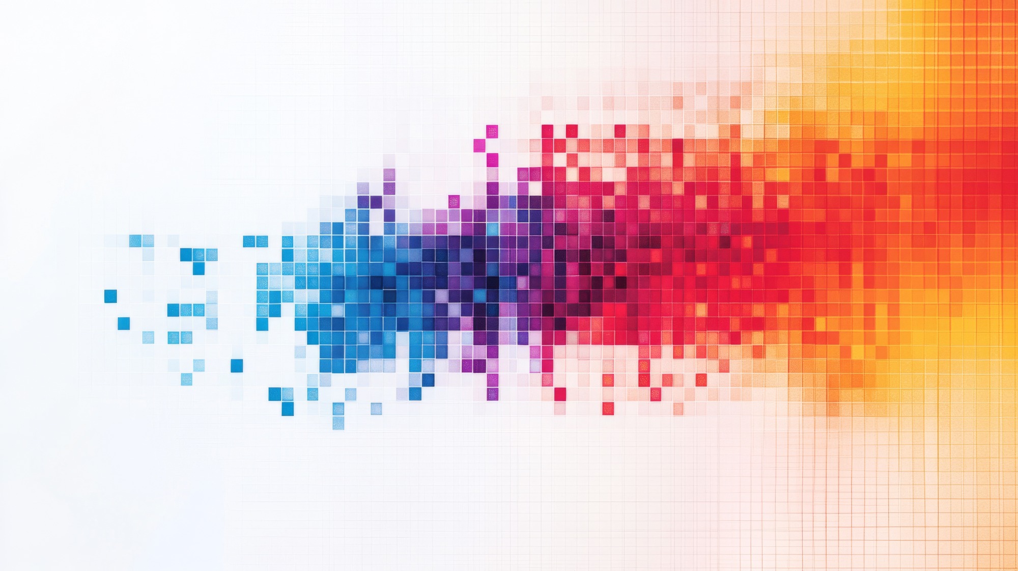 A heatmap graph with gradient color blocks transitioning from cool blues to warm reds, displayed on a white grid