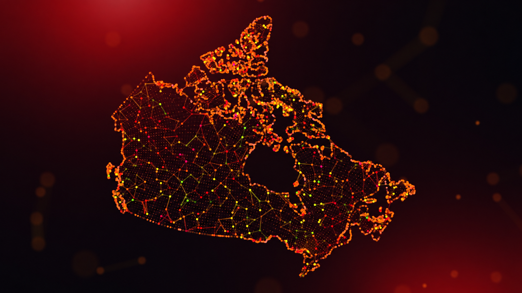 Canada map geothermal points